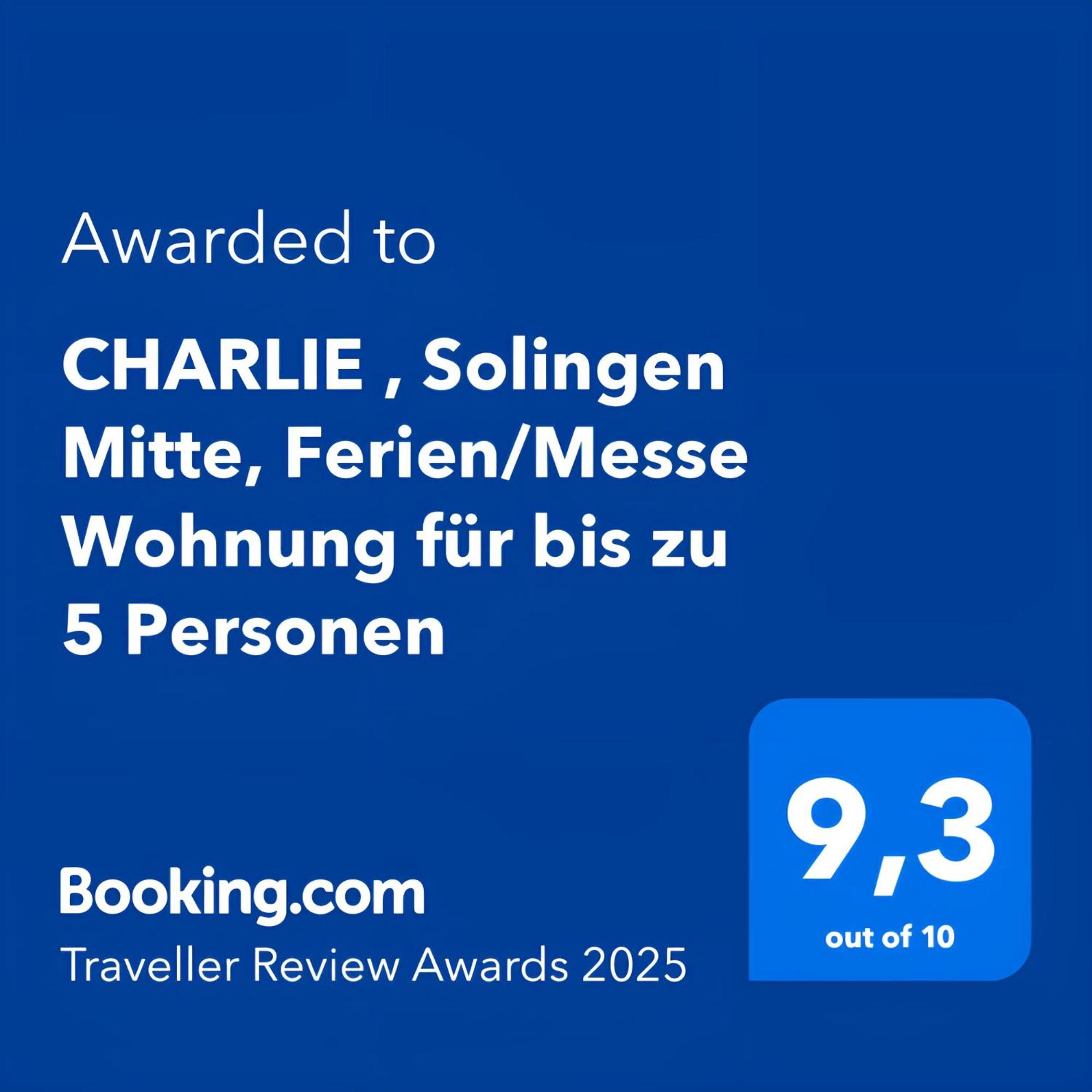 Charlie , Solingen Mitte, Ferien/Messe Wohnung Fuer Bis Zu 5 Personen Εξωτερικό φωτογραφία